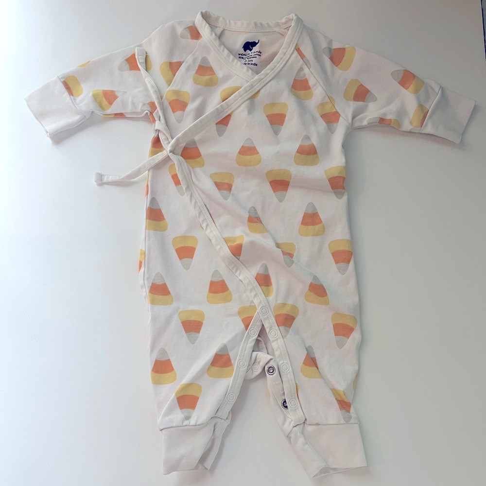 Monica & Andy Candy Corn Kimono One-Piece 0-3